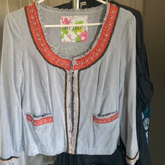 Free People Jackets & Blazers - Free People Beaded Jacket